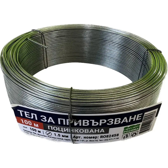 TIE WIRE 100M ROSSIMA RO82458 - Аксесоари за пана врати мрежи и покривала<<<Мрежи и огради<<<Градина<<<Praktiker