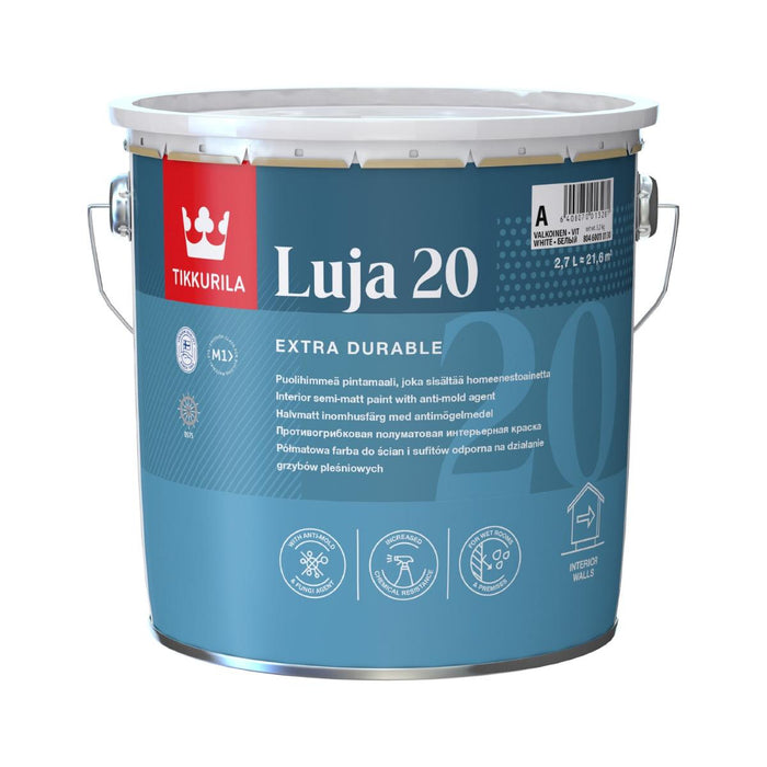 LUYA 20 LATEX SEMI-MAT WHITE 2.7L