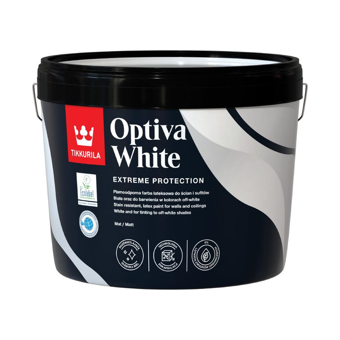 OPTIVA WHITE LATEX FULL MAT WHITE 9L