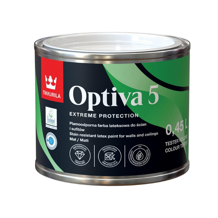OPTIVA MAT 5 LATEX MAT WHITE 0.45L