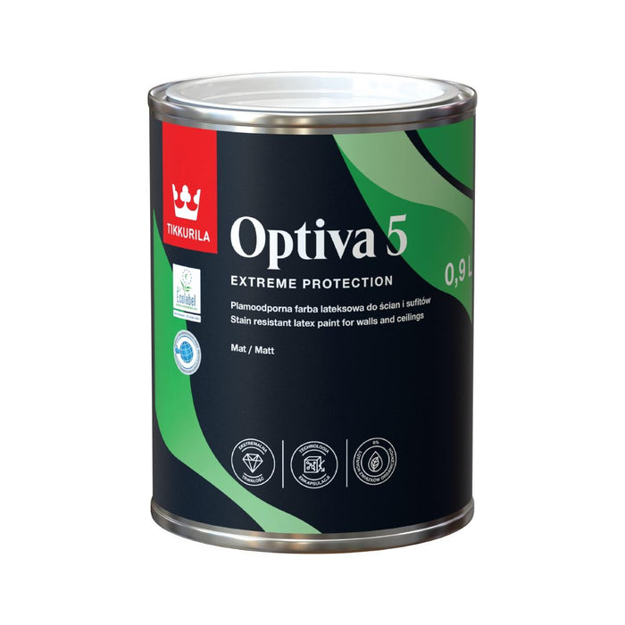 OPTIVA MAT 5 LATEX MAT WHITE 0.9L