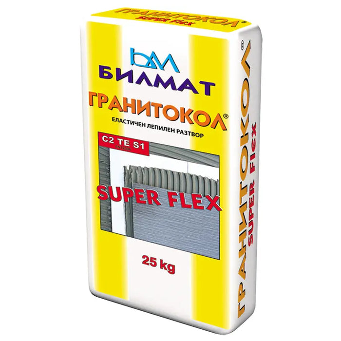 TILE ADHESIVE BILMAT GRANITOCOL SUPERFLEX - Лепила за плочки<<<Лепила за плочки фуги силикони и