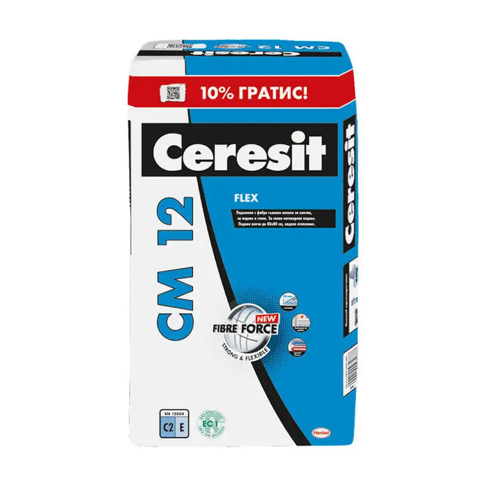 TILE ADHESIVE CERESIT CM 12 GRAY - Лепила за плочки<<<Сухи строителни смеси<<<Строителни материали<<<Praktiker&&&Лепила