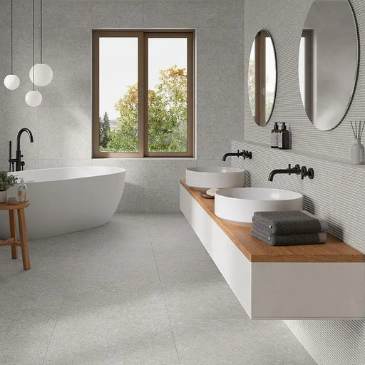 TILE ALAPLANA LOMMA GRAY 30X60 CM - Стенни плочки и декорация<<<Плочки и лайстни<<<Баня<<<Praktiker&&&Стенни плочки и
