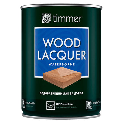 WATER-BASED VARNISH FOR WOOD COLORLESS GLOSS 750 ML TIMMER