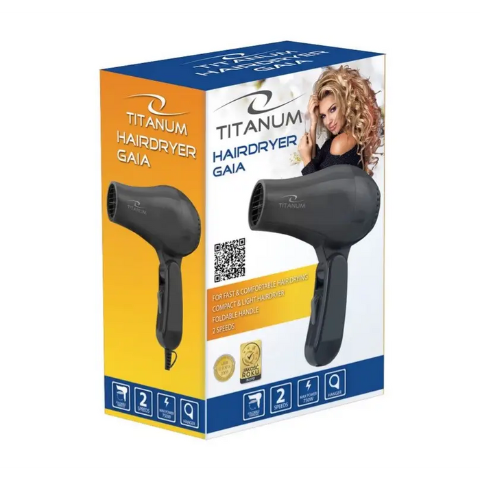 TITANUM TBH003K Hair dryer Black 750 W - HairdryersAGD-SUS<<<Home Appliance - ProductsAGD<<<ActionPL