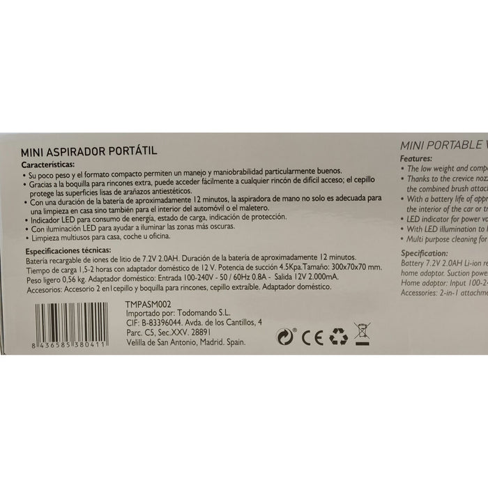 Handheld Vacuum Cleaner TM Electron