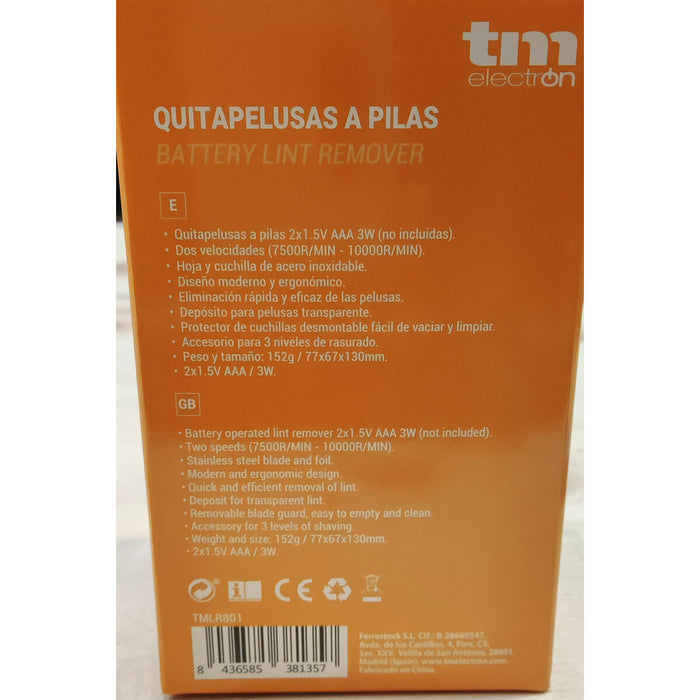 Lint Remover TM Electron White