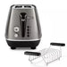 Toaster DeLonghi Distinta Titanium CTIN2103.TB - Тостери<<<Уреди за кухня<<<Малки електроуреди<<<TechnoMix