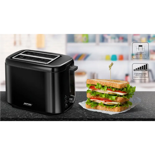 Toaster MPM MTO-07/c black - ToastersAGD-TOS<<<Home Appliance - ProductsAGD<<<ActionPL