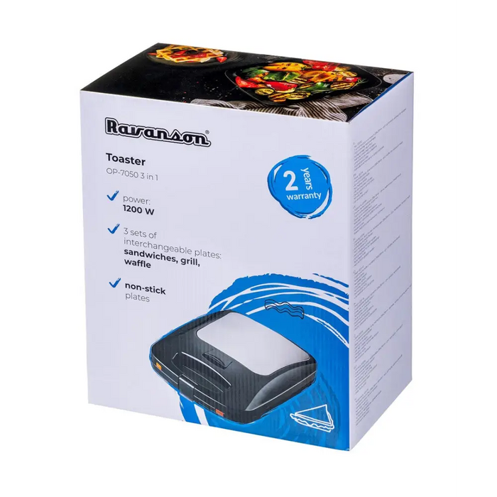 Toaster Ravanson OP-7050 Black Silver 1200 W - ToastersAGD-OPK<<<Home Appliance - ProductsAGD<<<ActionPL