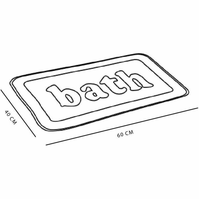 Non-Slip Bath Mat TODAY UTILITY Pink 40 x 60 cm