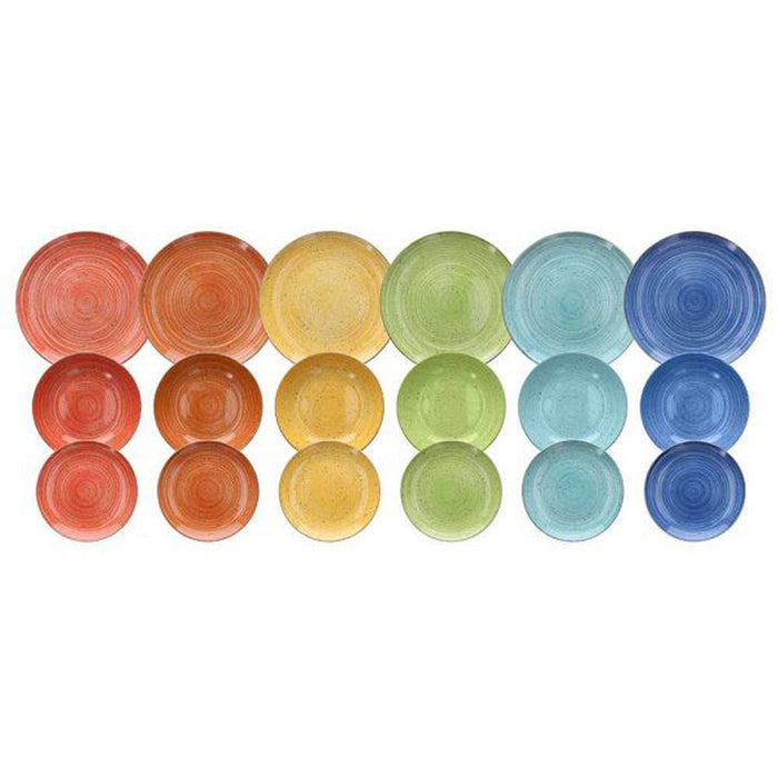 DINING SET 18 PIECES MADISON KALEIDO TOGNANA