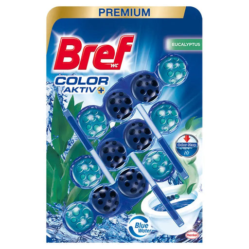 TOILET BLOCK 3X50 G EUCALYPT COLOR AKTIV BREF PREMIUM - Почистващи препарати<<<Домашни потреби<<<Кухня<<<Praktiker