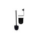 Toilet Brush Berilo Black Steel ABS 10 x 36 x 10 cm (12 Units) - Баня<<<Дом Градина<<<BigBuy&&&Аксесоари и