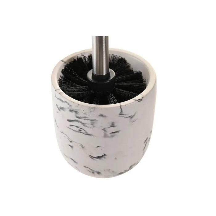 Toilet Brush DKD Home Decor Black Cement White 10 x 10 x 36 cm - Баня<<<Дом Градина<<<BigBuy&&&Аксесоари и