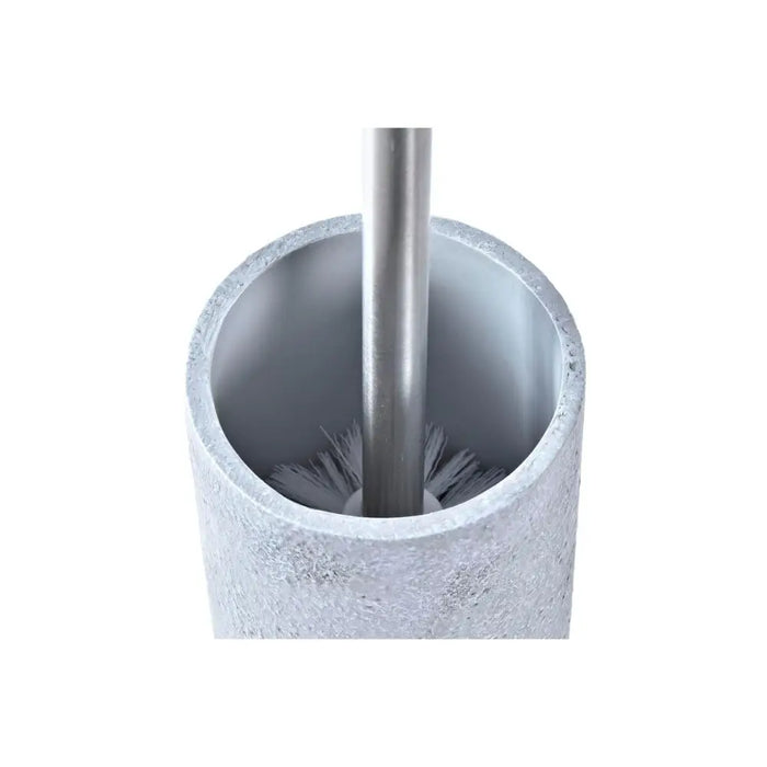 Toilet Brush DKD Home Decor Grey Silver Stainless steel Cement Scandi 10 x 10 x 40 cm - Баня<<<Дом