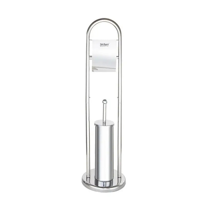 TOILET PAPER HOLDER WITH TOILET BRUSH INTER CERAMIC - Аксесоари за баня<<<Аксесоари за баня<<<Баня<<<Praktiker&&&Четки