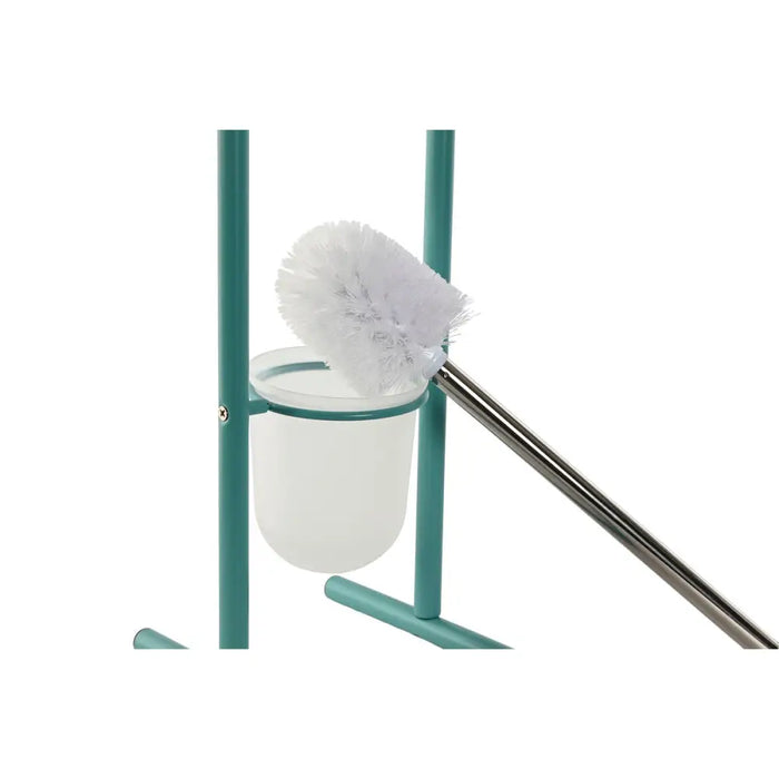 Toilet Roll Holder Home ESPRIT White Turquoise Metal 30 x 16 x 78,5 cm (2 Units) - Баня<<<Дом