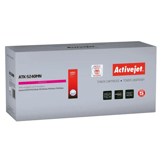 Toner Activejet ATK-5240MN Magenta - Оригинални тонери<<<Електроника Периферни и резервни части<<<Компютри|
