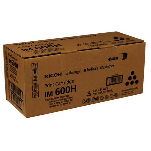 Toner cartridge Ricoh IM 600H For Ricoh P801 IM600F 40000 copies Black - Консумативи за лазерни принтери и