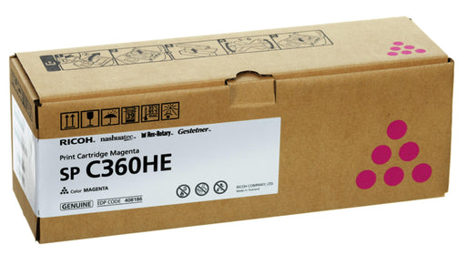 Toner cartridge Ricoh SPC360HE 5000 copies Magenta - Консумативи за лазерни принтери и копири<<<Принтери скенери и