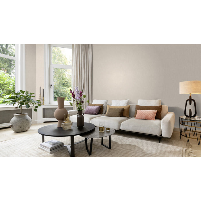 WALLPAPER DUPLEX TONI BAD BEIGE TEXTILE