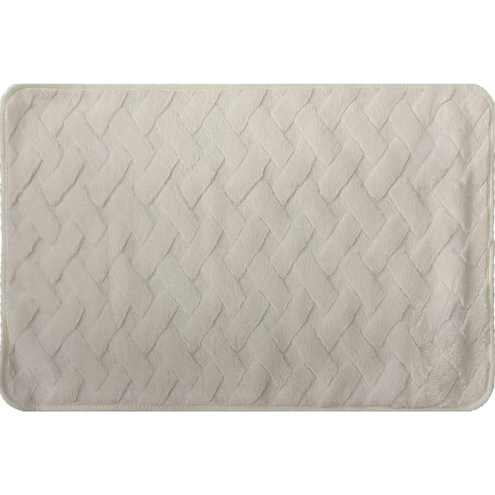 BATHROOM CARPET 3D LINEN CREAM 40X60 TONI BAD