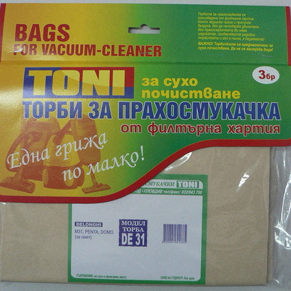 VACUUM CLEANER BAGS TONI