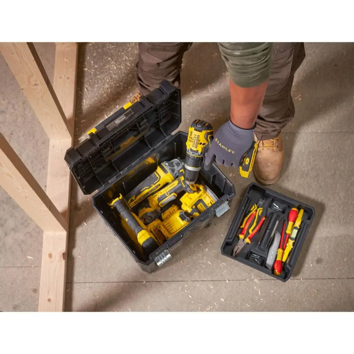 Toolbox Stanley Metal polypropylene Plastic 1 Compartment - Направи Си Сам И Хардуер<<<Дом Градина<<<BigBuy&&&Tool