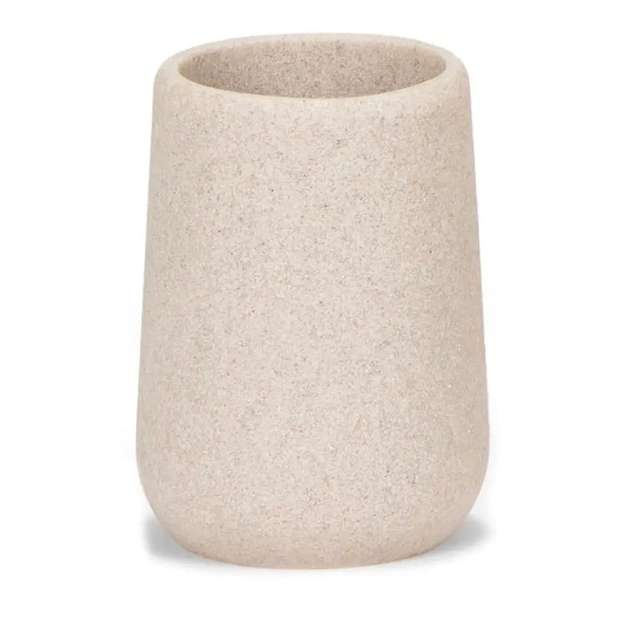 Toothbrush Holder Andrea House Sandstone (Ø 7,5 x 10,5 cm) - Баня<<<Дом Градина<<<BigBuy&&&Аксесоари и