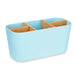 Toothbrush Holder Berilo Blue Bamboo polypropylene 21 x 10 x 9 cm (6 Units) - Баня<<<Дом Градина<<<BigBuy&&&Аксесоари и