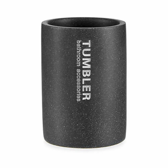 Toothbrush Holder Berilo Tumbler Grey Resin 7,5 x 10,2 x 7,5 cm (12 Units) - Баня<<<Дом Градина<<<BigBuy&&&Аксесоари и