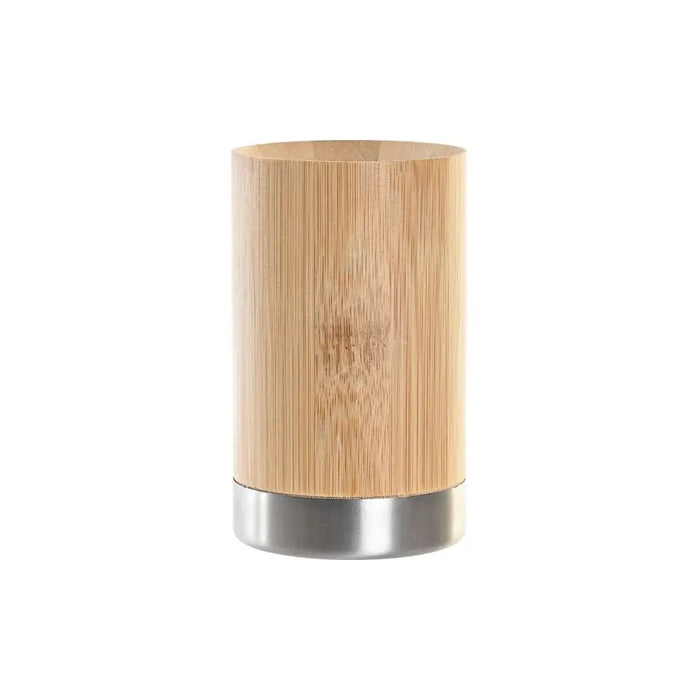 Toothbrush Holder DKD Home Decor Natural Bamboo polypropylene 7 x 7 x 11 cm - Баня<<<Дом Градина<<<BigBuy&&&Аксесоари и