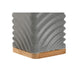 Toothbrush Holder Home ESPRIT Grey Cream Bamboo Dolomite 7 x 7 x 12 cm (2 Units) - Баня<<<Дом