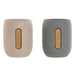 Toothbrush Holder Home ESPRIT Grey Cream Dolomite 8,5 x 7 x 11 cm (2 Units) - Баня<<<Дом Градина<<<BigBuy&&&Аксесоари и