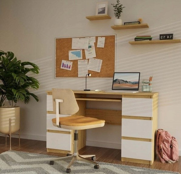KUBA Desk Artisan Oak/White Set