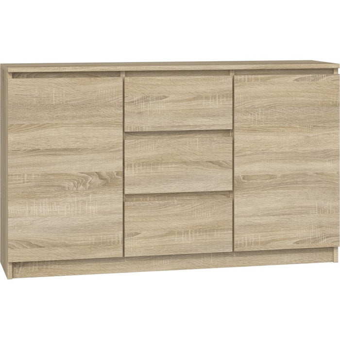 Topeshop KOMODA 2D3S DĄB SONOMA chest of drawers