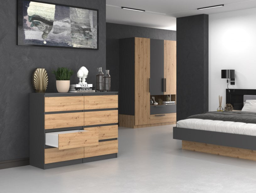 Topeshop M8 120 ANT/ART KPL chest of drawers