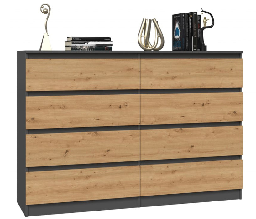 Topeshop M8 140 ANT/ART KPL chest of drawers