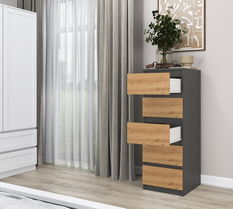 Topeshop W5 ANT/ART KPL chest of drawers