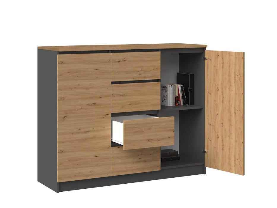 Topeshop 2D4S ANT/ART BA KPL chest of drawers
