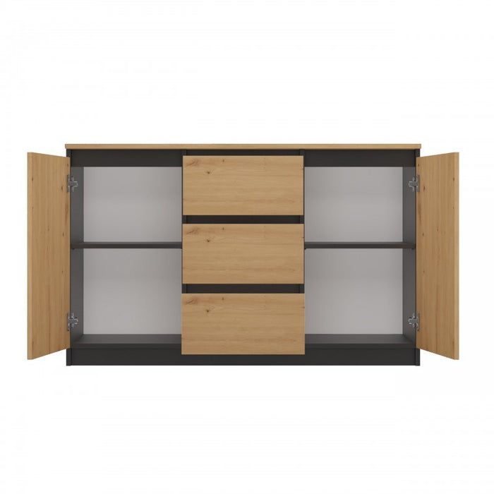 Topeshop 2D3S ANT/ART BA KPL chest of drawers