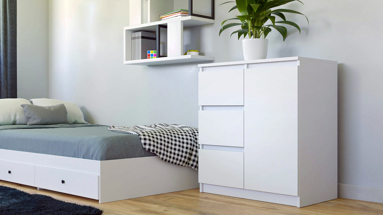 Topeshop 1D3S BIEL KPL chest of drawers