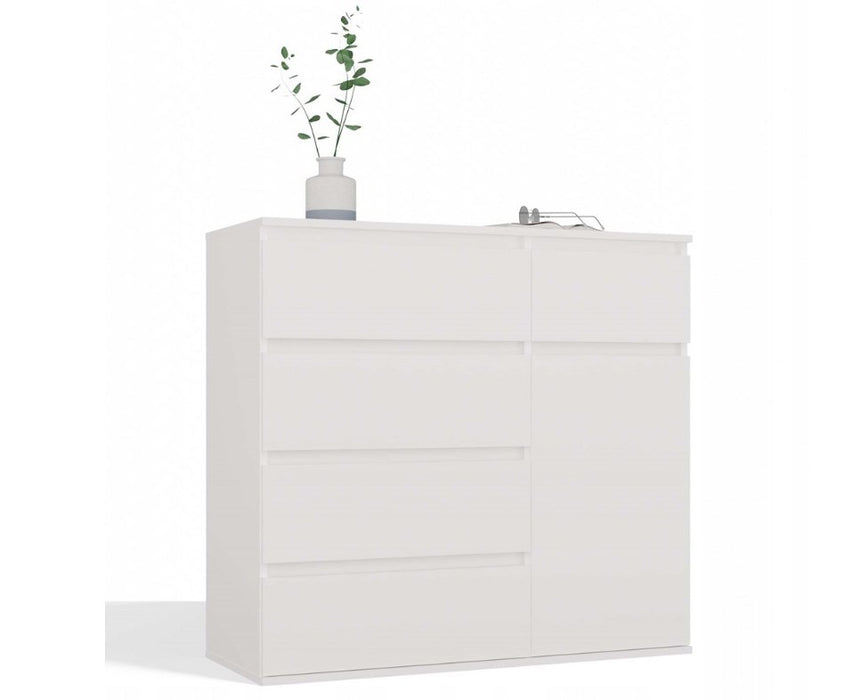 MALWA 1D5S WHITE CHEST OF DRAWERS