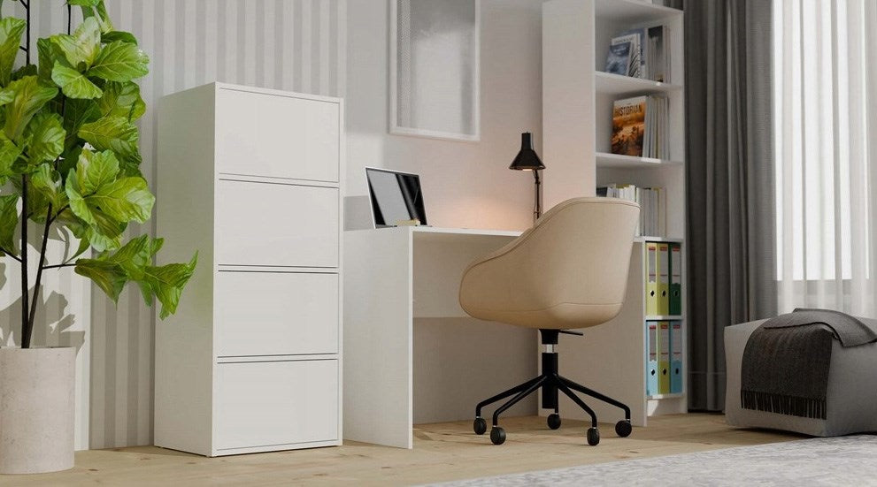 ALMA WHITE CHEST OF DRAWERS