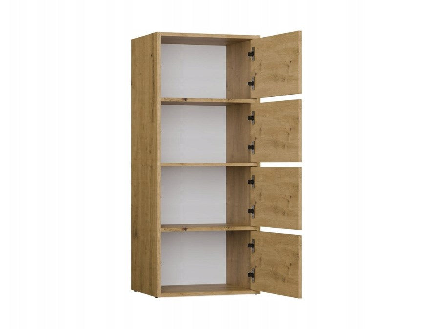 ALMA CHEST OF DRAWERS, ANTHRACITE/ARTISAN OAK