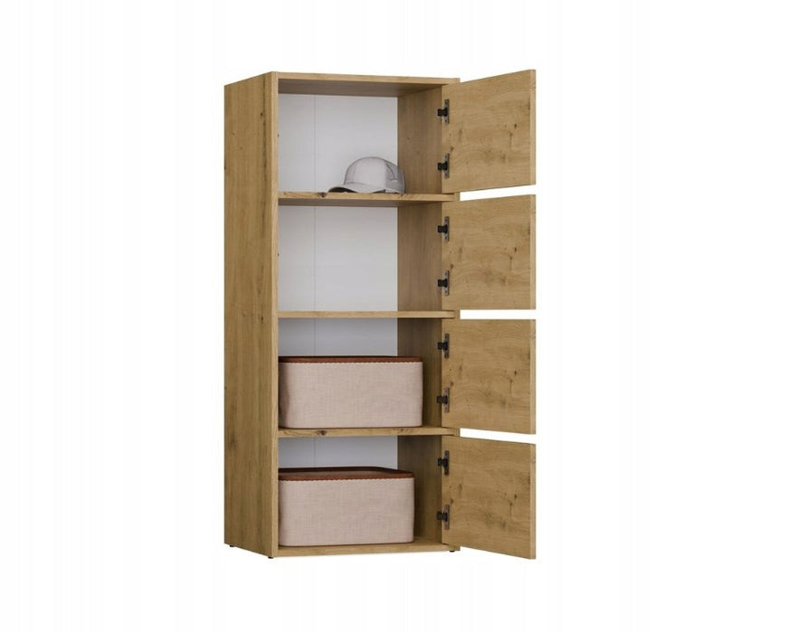 ALMA CHEST OF DRAWERS, ANTHRACITE/ARTISAN OAK