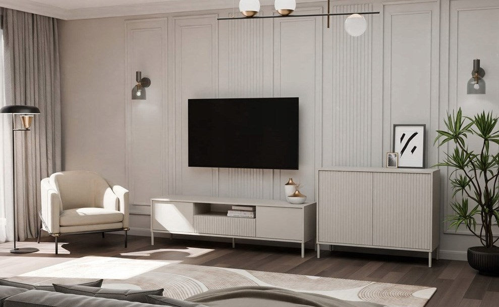 KAMARO 2D SLIM chest of drawers, cashmere colour