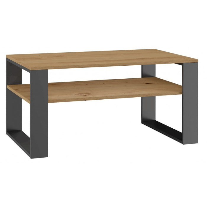 MODERN 1P ARTISAN COFFEE TABLE WITH ANTHRACITE LEG